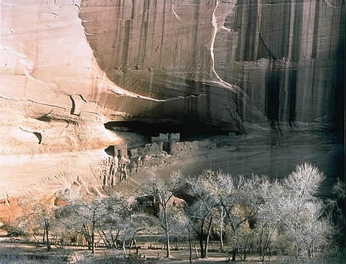 White House Ruin, in Winter Light