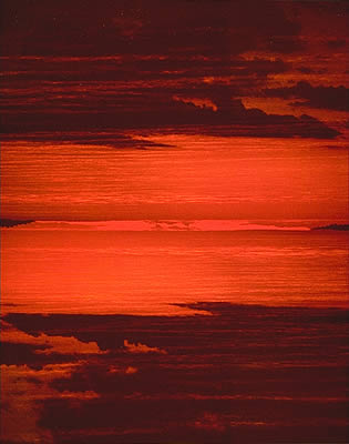 Red Sun At Night